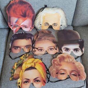 Mamelok Papercraft Masks. (7 Total) Good Condition